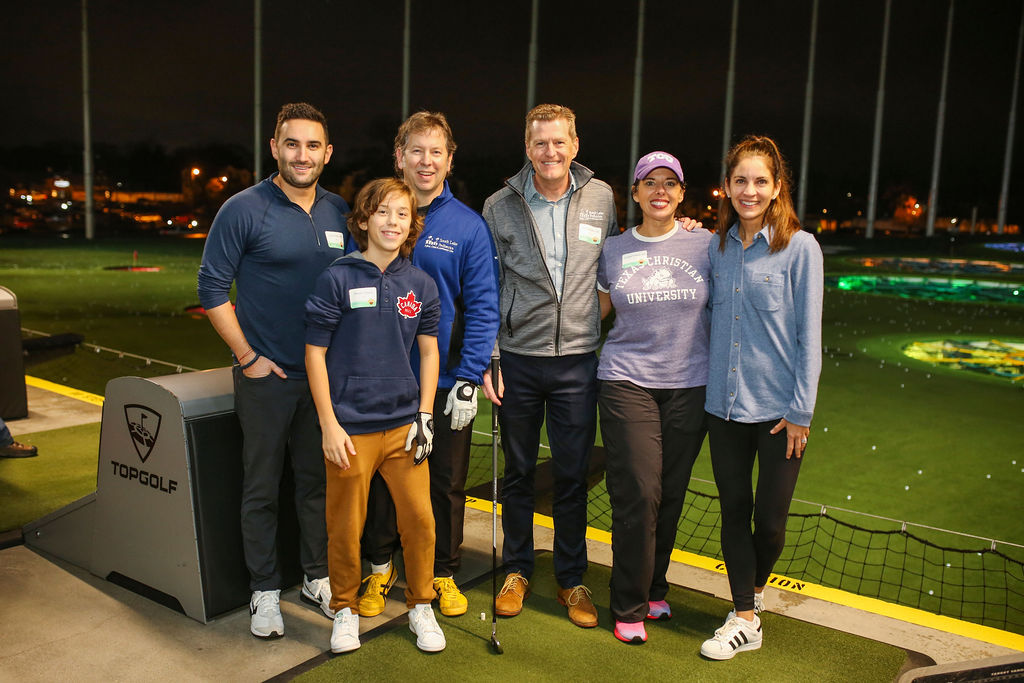 Attendees at our Topgolf fundraiser