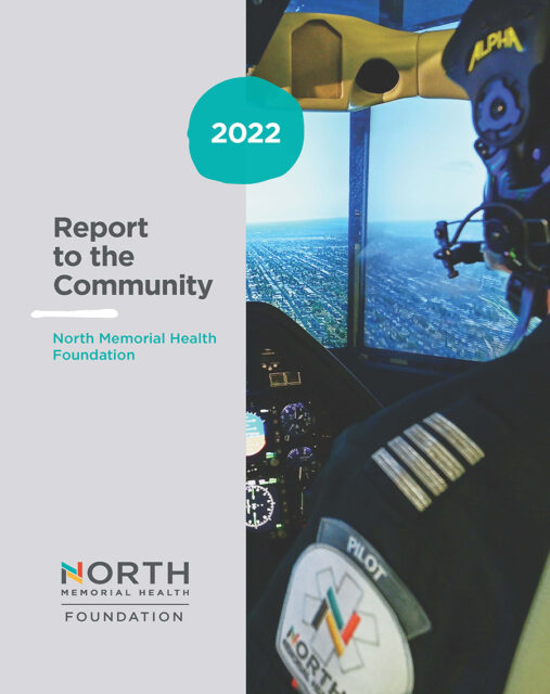 North Memorial Health Foundation Annual Report 2022 Cover Page Image