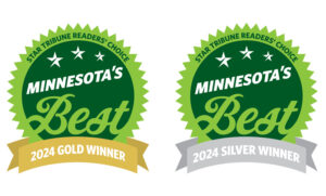 Star Tribune Reader's Choice Minnesota's Best 2024 Gold and Silver Winner Logos