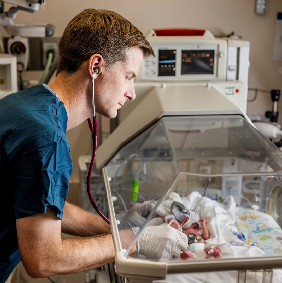 NICU Doc with Baby