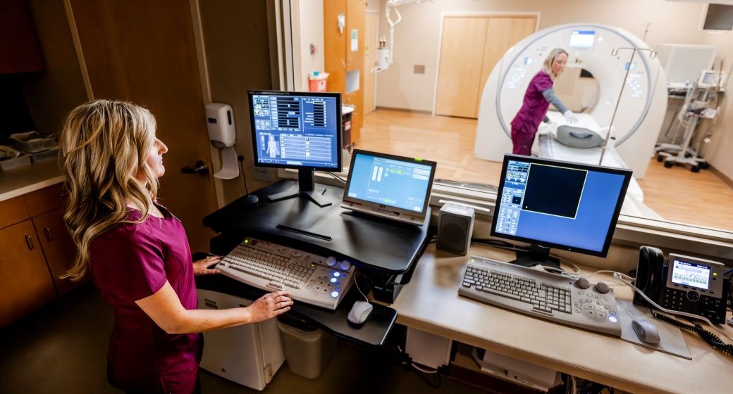 Team Members with CT Scan