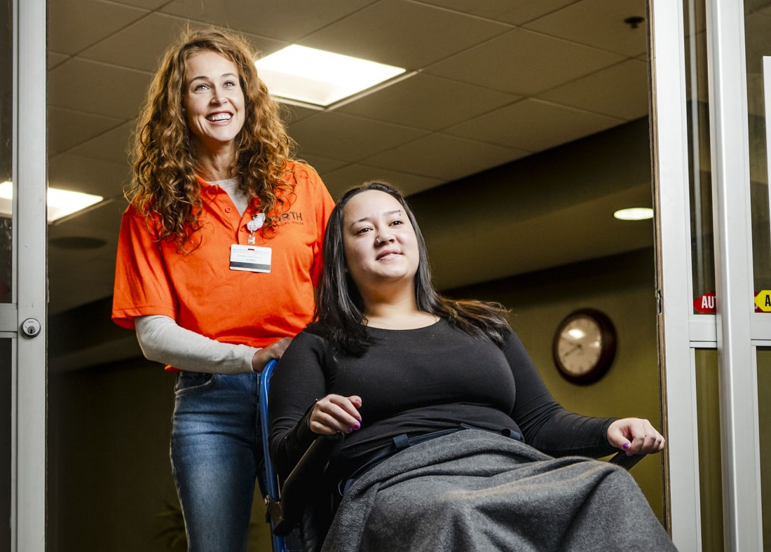 Robbinsdale Hospital Volunteer with Patient