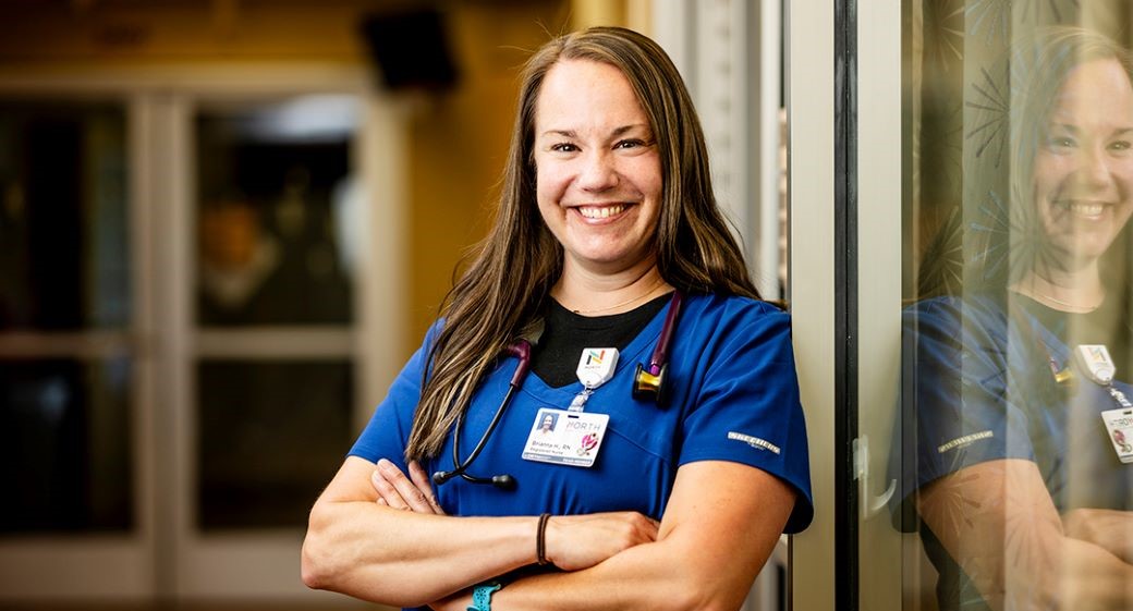 Robbinsdale hospital nurse smiling