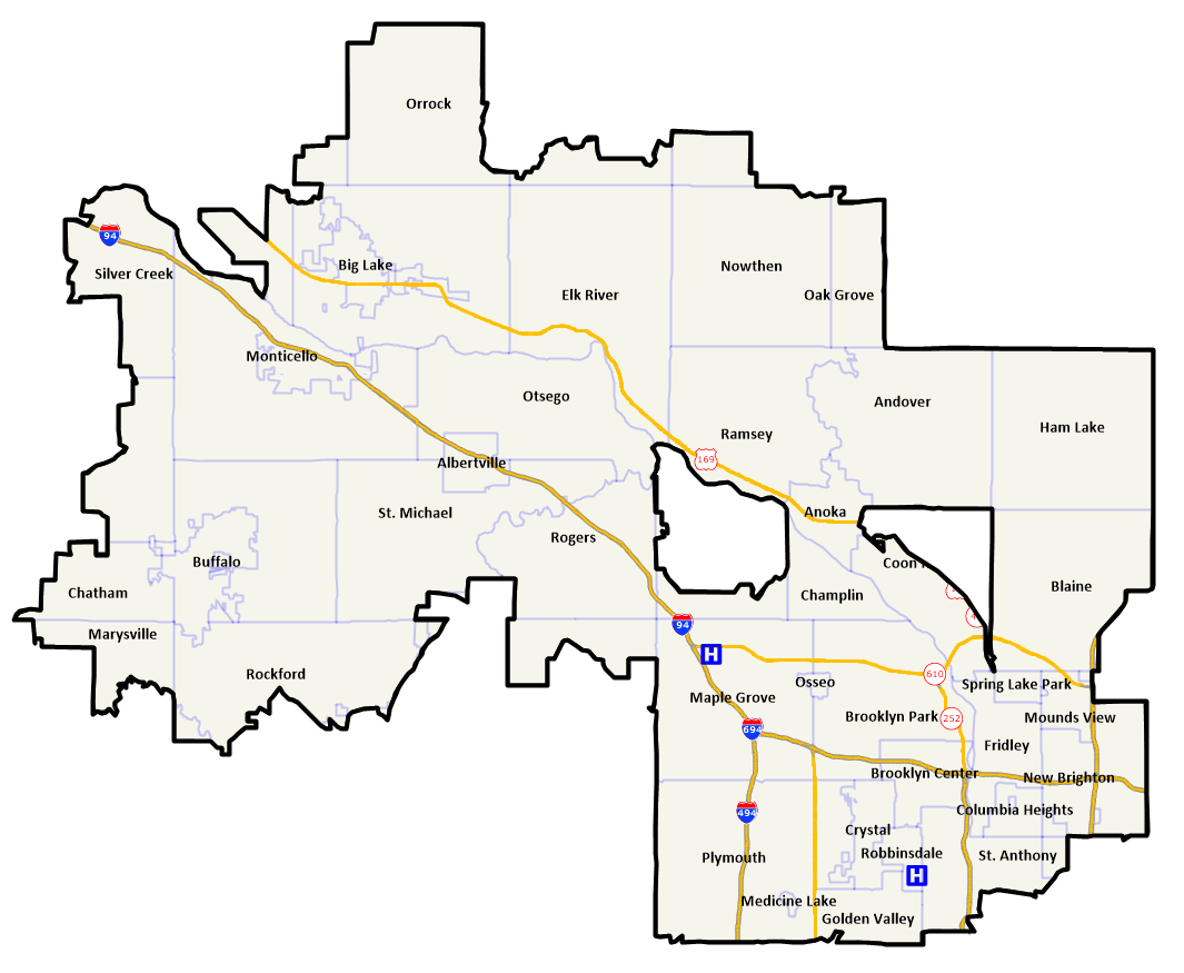 Community Health Service Area Map