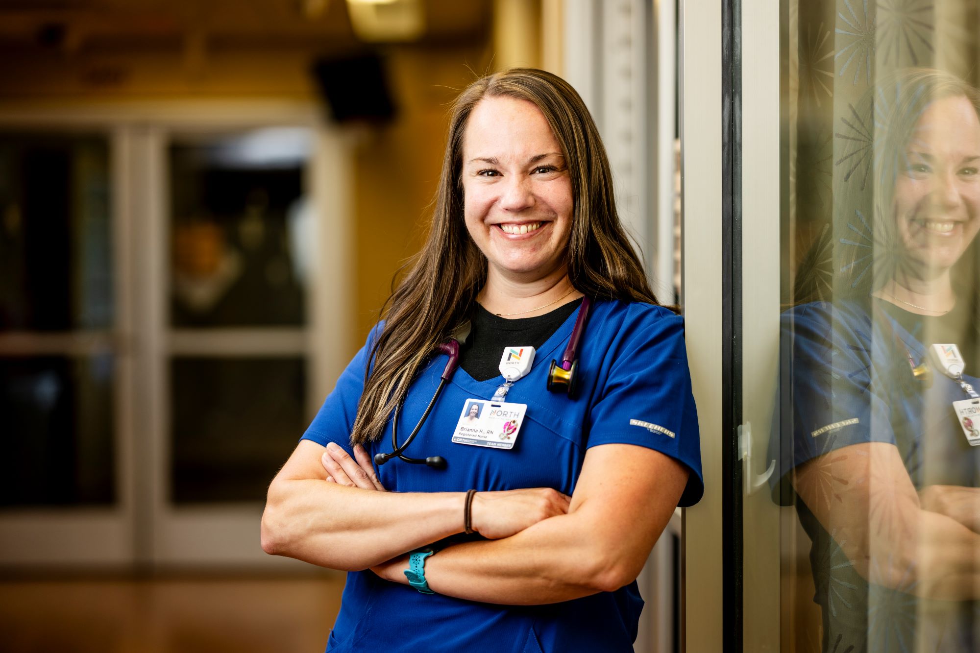 Robbinsdale hospital nurse smiling