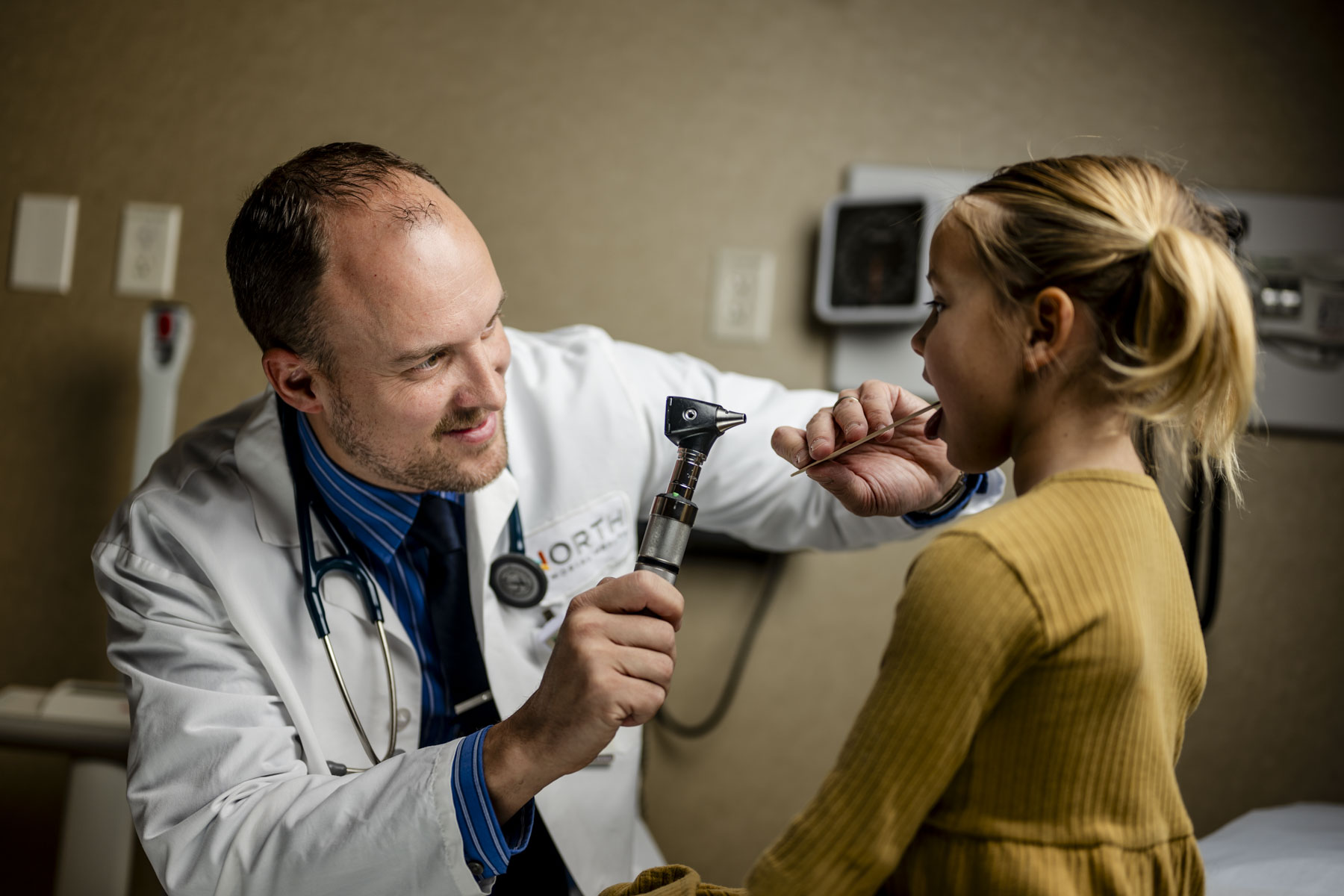 Urgent Care provider with peds patient