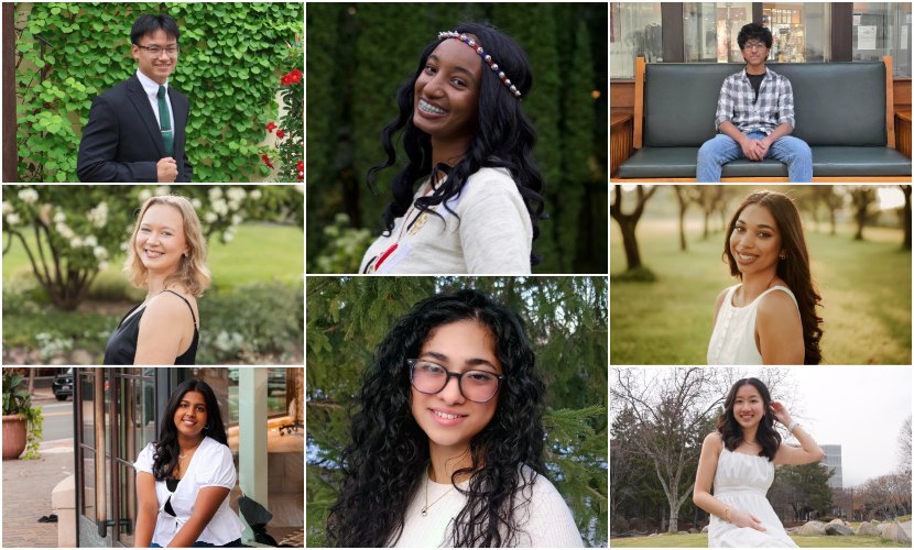 Photo collage of our 8 Junior Volunteer Scholarship Recipients of 2026