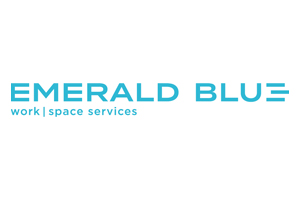 Emerald Blue work space services logo